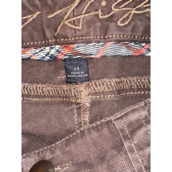 Tommy Hilfiger Women’s Brown Pants Size 14 Solid Flat Front Boot Cut - Picture 6 of 13